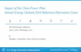 Impact of the Clean Power Plan Annual Energy Outlook 2016 ... · U.S. Energy Information Administration Independent Statistics & Analysis Impact of the Clean Power Plan Annual Energy