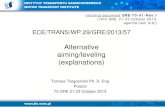 Alternative aiming/leveling (explanations)€¦ · 70 GRE 21-23 October 2013 . Informal document GRE-70-41-Rev.1 (70th GRE, 21 ... GRE-65-30 (65th GRE, 28-31 March 2011, agenda item
