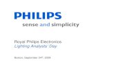 Royal Philips Electronics Lighting Analysts’ Dayimages.philips.com/is/content/PhilipsConsumer/... · • The Lighting industry is undergoing a ... is undergoing a radical transformation