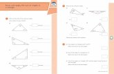 Know and apply the sum of angles in 2 a triangle...Know and apply the sum of angles in a triangle 1 Work out the sizes of the unknown angles. Give reasons for your answers. a) x =