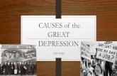 CAUSES of the GREAT DEPRESSION · 2019-11-06 · CAUSES of the GREAT DEPRESSION 1929-1930s. Tuesday, October 29,1929 ... GREAT DEPRESSION Author: Martens, Lauren Created Date: 12/4/2017