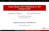 Graph-Based Term Weighting for Text Categorizationkskianis/presentations/someris_2015... · Introduction Graph-Based Term Weighting for Text Categorization Experimental Evaluation