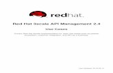 Red Hat 3scale API Management 2.4 Use Cases...this example, you’ll see how to integrate their REST API with 3scale. The API uses a combination of an application identifier with an