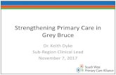 Strengthening Primary Care in Grey PCA...¢  Grey Bruce Primary Care Alliance Agenda Item Time Topic