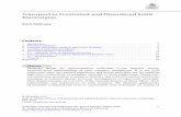 Transport in Frustrated and Disordered Solid Electrolytes · mechanics, group theory, and computational geometry for analyzing dynamics and transport mechanisms in the context of