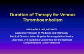 Duration of Therapy for Venous Thromboembolismacforum.org/online/Presentation_Upload/presentation_uploads/5_7... · Model 3 final - due to smallest annual risk of recurrent VTE in
