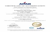 CERTIFICATE OF ACCREDITATION - techmastertest.com · 2/4/2020  · quality management system (refer to joint ISO-ILAC-IAF Communiqué dated April 2017). CERTIFICATE OF ACCREDITATION