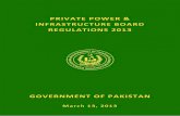 PRIVATE POWER & INFRASTRUCTURE BOARD REGULATIONS 2013 Regulations 2013.pdf · PRIVATE POWER & INFRASTRUCTURE BOARD REGULATIONS 2013 GOVERNMENT OF PAKISTAN March 13, 2013. i TABLE