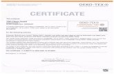  · The certificate 11-0.86372 is valid until 31.03.2021 Boennigheim, 21.04.2020 DipL-lng. (FH) Ivonne Schramm Head of Certification Body OEKO-TEX@ OEKO-TEX@ Association I Genferstrasse