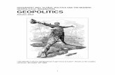 GEOGRAPHY 4xx GEOPOLITICS · 1 GEOGRAPHY 3601: GLOBAL POLITICS AND THE MODERN GEOPOLITICAL IMAGINATION GEOPOLITICS . Autumn 2014 “The Rhodes Colossus Striding from Cape Town to