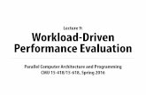 Lecture 9: Workload-Driven Performance Evaluation15418.courses.cs.cmu.edu/spring2016content/... · -Same SMM core architecture, diﬀerent numbers of SMM cores per chip ... Memcached