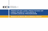 Principles and Practices of High Quality Ethics ... · This report is published by the Ethics & Compliance Certification Institute (ECCI). The certification arm of Ethics & Compliance