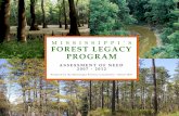 MISSISSIPPI’S FOREST LEGACY PROGRAM · Mississippi Forestry Commission (MFC) as the lead agency (see letters in Appendix I). Figure 2. In order for Mississippi to participate in