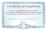 Certificate of Completion This is to certify that Abdullah Pariyani … · 2019-10-03 · Certificate of Completion This is to certify that Abdullah Pariyani successfully completed