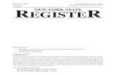 Issue 9 REGISTE NEW YORK STATE R · 2020-03-04 · Issue 9 REGISTE NEW YORK STATE R INSIDE THIS ISSUE: D Prohibition on the Sale of Electronic Liquids with Characterizing Flavors