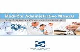 Medi-Cal Administrative Manual Manual/Working/Med… · Introduction 2 Board of Directors Roster and Board Committees 3 Committee Descriptions and Advisory Roster 4 Independent Practice