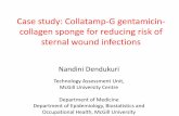 Case study: Collatamp-G collagen sponge for reducing risk ... · 1.4 (0.3, 6.5) 0.3 (0.03, 3.2) 1.5 (0.6, 3.7) •Based on the literature, the main risk factors for SWI are diabetes,