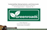 Sustainability, Rating Systems, and Greenroadspavementvideo.s3.amazonaws.com/2012_Pavement_National/PDF/… · Vanderbilt University: First TN University with LEED building Vanderbilt