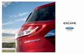 2015 Ford Escape Brochure - Auto-Brochures.com · 1Available feature. 2EPA-estimated rating of 23 city/32 hwy/26 combined mpg, 1.6L EcoBoost, FWD. Actual mileage will vary. 3Using