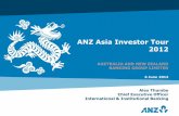 ANZ Asia Investor Tour 2012 · Australian Open Signature Priority Banking New Branches 53 34 29 62 75 69 Affluent Emerging Corporates Institutional 2010 2011 Brand awareness 1 across
