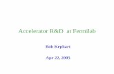 Accelerator R&D at Fermilab · expertise & capability in SCRF ÎSMTF proposal – Pursue advanced superconducting magnet R&D focused on upgrades to the LHC (HFM program and LARP)