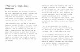 “Pastor’s Christmas Message”€¦  · Web viewThe Christmas story is one of the most popular stories in all of history. Jesus breaks into our fragile world to be one with us,