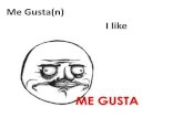 Me Gusta(n) I like - SEÑORITA JACKSON€¦ · Me Gusta(n) I like. No me gusta(n) I don’t like. Gusta/Gustan (To be pleasing to) or as we would say in English (I like) ...