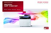 Multifunction Color RICOH MP C501SP · 10 User Authentication: Use embedded Quick Card authentication technology and an optional NFC or HID card reader to track activity for every
