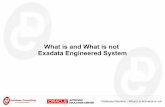 What is and What is not Exadata Engineered Systemblog.dataconsulting.pl/wp-content/uploads/2016/06/... · Database Machine – What it is and what is not Infiniband Network Overview
