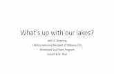 What's up with our lakes - Welcome to WCOLA€¦ · • What’s in the groundwater matters. Basic limnology: summer stratification. Deepwater oxygen –why it matters • Trout and