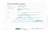 Archivo PDF - Tremefil S.A.E… · Certificate Standard Certificate Registr. No. Certificate Holder: Scope: Validity:  ISO 9001 :2015 01 100 1716959 TREMEFIL - IZAGUIRRE, S.A.