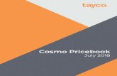 Cosmo Pricebook - Ohio...July 2018 Cosmo Pricebook 3 contents panel frames and connectors 7 panel frame 8 panel frame for full acrylic panel 10 panel frame with countertop capability