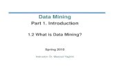 DM 01 02 What is Data Miningwebpages.iust.ac.ir/yaghini/Courses/Data_Mining_882... · What is Data Mining? – Application-oriented DBMS (spatial, scientific, engineering, etc.) 1990s: