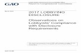 GAO-18-388, 2017 LOBBYING DISCLOSURE: Observations on ...DISCLOSURE Observations on Lobbyists' Compliance with Disclosure Requirements . Congressional Committees March 2018 GAO-18-388