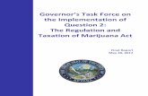 Governor’s Task Force on the Implementation of The ... MJ Ta… · 30/05/2017  · Governor’’’’s Task Force on the Implementation of Question 2: The Regulation and Taxation