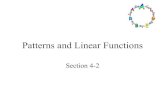 Patterns and Linear Functions - muncysd.org€¦ · Definition • Dependent Variable – A variable whose value depends on some other value. – Generally, y is used for the dependent