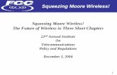 Squeezing Moore Wireless! · 13% From 142 Million Subscribers 161 Million Subscribers in 2003 UP 7% From 192,410 Jobs Jobs 205,629 Jobs in 2003 UP 15% From $127 Billion Capital Investment