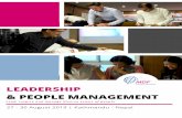 Leadership & People management - MDF & People... · LEADERSHIP & PEOPLE MANAGEMENT 27 - 30 August 2019 | Kathmandu - Nepal Lead, inspire and manage diverse teams of people