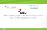 Policy making and scenario evaluation tool for road ... · Emission Modelling Module: similar to the previous module but uses the emission factors instead. Stock and activity Emission