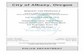 City of Albany, Oregon · Police Vehicle Lease/Purchase, Upfit Police Vehicles & Maintain Equipment RFP Page 5 2.4 ISSUING OFFICE AND CONTACT INFORMATION The Purchasing Coordinator
