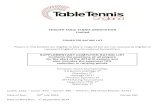 ENGLISH TABLE TENNIS ASSOCIATION Limited · ENGLISH TABLE TENNIS ASSOCIATION Limited COMPUTER RATING LIST Players in this booklet are eligible to play in England but are not necessarily