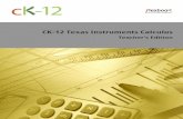 CK-12 Texas Instruments - Caribbean eBook · 2019-01-15 · Part 2 transitions to the concept of the derivative. Important calculus terminology is used, including extrema, maxima,