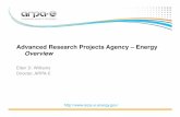 Advanced Research Projects Agency – Energy Overview - ARPA-E Williams_ Kick-off... · 34 ARPA-E projects have attracted more than $850 million in private-sector follow-on funding