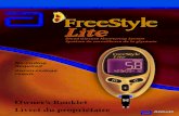 OwnerÕs Booklet Livret du propri taireBlood Glucose Monitoring System How the FreeStyle Lite System Should Be Used t The FreeStyle Lite system is intended for use outside the body
