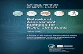 Behavioral Assessment Methods for RDoC Constructs€¦ · A Report by the National Advisory Mental Health Council Workgroup on Tasks and Measures for Research Domain Criteria (RDoC)