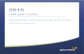 2015/media/Files/G/Glanbia-Plc/documents/H… · 2015 outlook Glanbia reiterates its guidance for 2015 of 9% to 11% growth in adjusted earnings per share, constant currency. If the