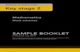 National curriculum tests Key stage 2 · PDF file Mathematics Mark schemes National curriculum tests Key stage 2 SAMPLE BOOKLET ... 8. Mark schemes for Paper 2: reasoning 18 9. Mark