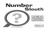 A Note About Number SenseNumber sense extends beyond whole numbers and fractions. Number Sleuth is perfect for developing integer sense. Digit cards can be used for integer challenges.