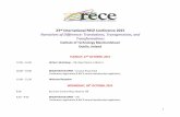 23rd International RECE Conference 2015 Narratives of ...€¦ · 1 23rd International RECE Conference 2015 Narratives of Difference: Translations, Transgressions, and Transformations