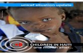 unicef situation update - LeWebPédagogique€¦ · 1. Children and caregivers in temporary settlement sites Over 1.1 million persons are estimated to be homeless, of which, over
